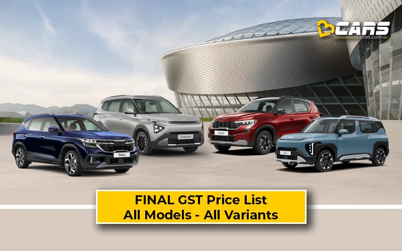 Final Kia GST Price List — All Models, Variant-wise Summary & Rate Cut Comparison (Confirmed)