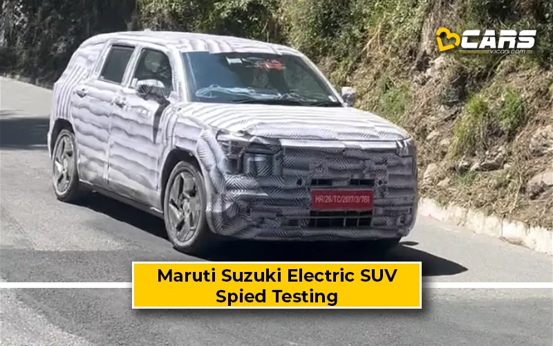 New Maruti Electric SUV Spied – 3-Row Electric SUV Likely