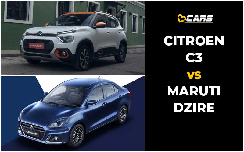 Citroen C3 v Maruti Suzuki Dzire