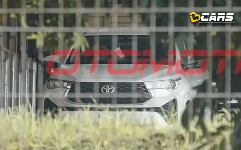 Toyota innova hycross spy shots leaked