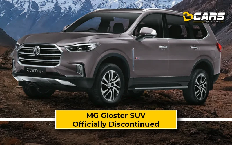 MG Gloster Officially Discontinued — Removed From MG India Website