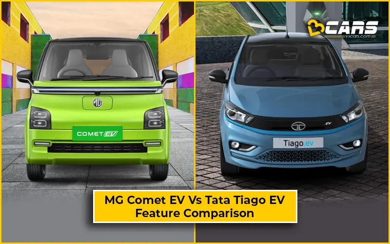 MG Comet EV Vs Tata Tiago EV