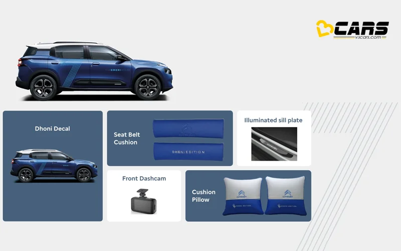 Citroen c3 aircross dhoni edition launched with additional features