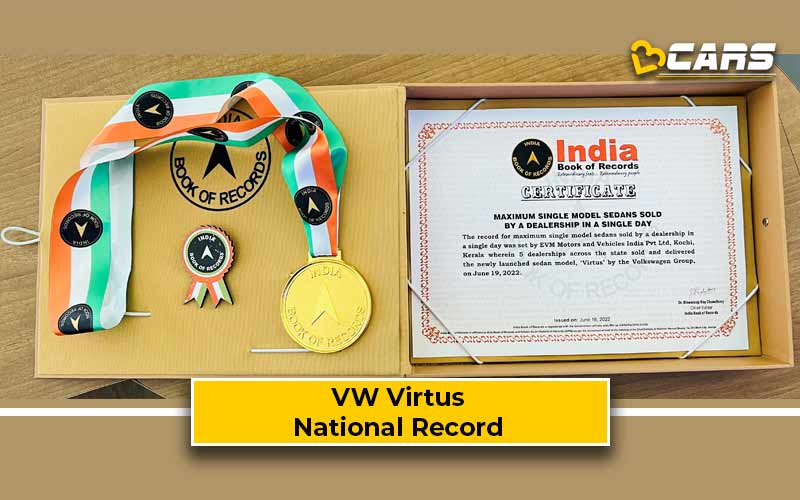Volkswagen Virtus Enters The ‘India Book Of Records’ – 150 Sedans Delivered In A Single Day From A Dealership