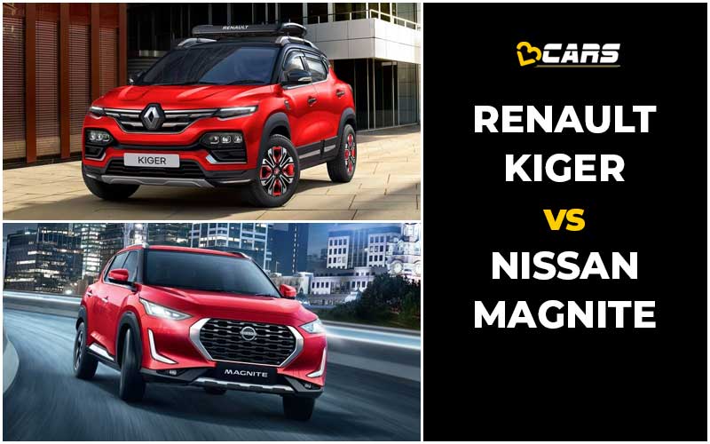 Renault Kiger Vs Nissan Magnite Price, Engine Specs, Dimensions & Features Comparison