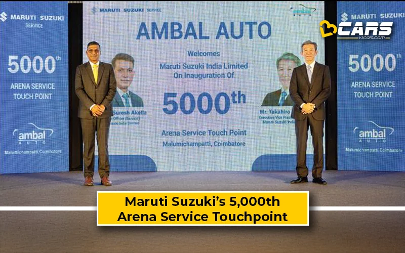 Maruti Suzuki Open 5,000th Arena Service Touchpoint In India