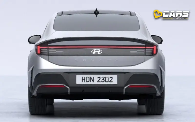 Hyundai sonata unveiled features connected led light bars like verna 2023