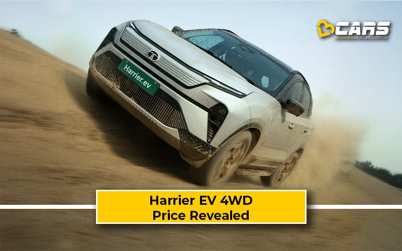 Tata Harrier EV 4WD Price Announced — Top  Model 4WD Costs Rs. 28.99 Lakh