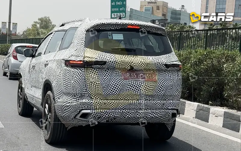 Tata safari facelift spotted again