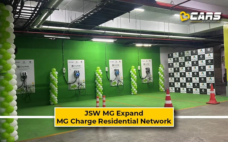 JSW MG Motor Expands MG Charge Residential EV Network