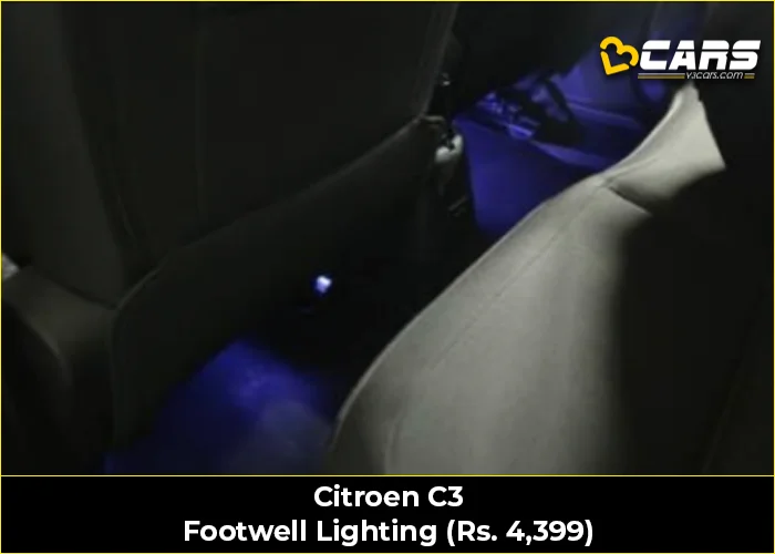 Citroen C3 Footwell Lighting (Rs. 4,399)