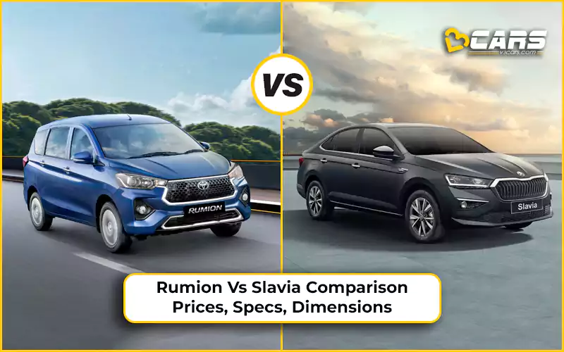 Toyota Rumion Vs Skoda Slavia Price, Engine Specs & Dimensions Comparison