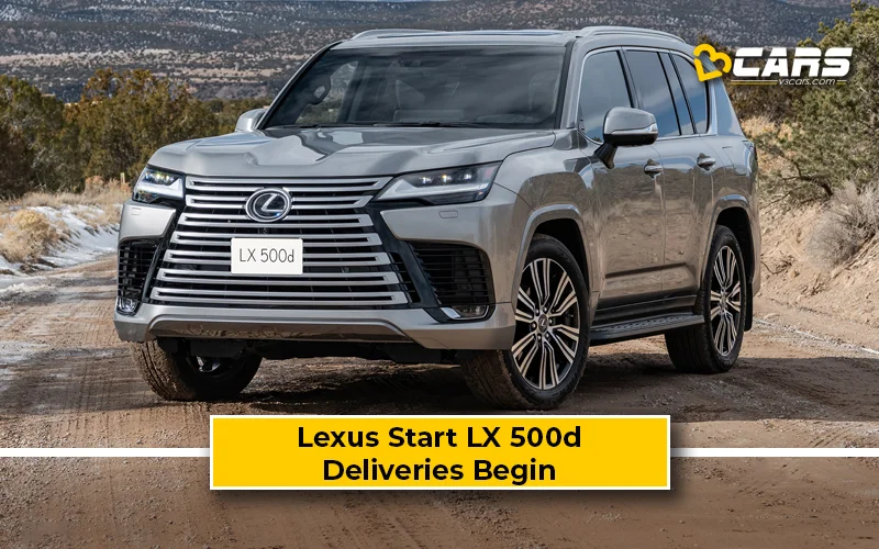 Lexus Start LX 500d Delivery In India