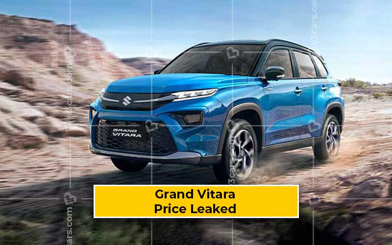 Maruti Suzuki Grand Vitara Ex-Showroom Price Leaked Ahead Of July 20 Debut