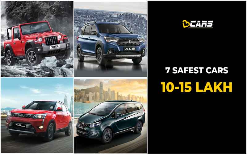 Safest Cars Under In Rs. 10 - 15 Lakh