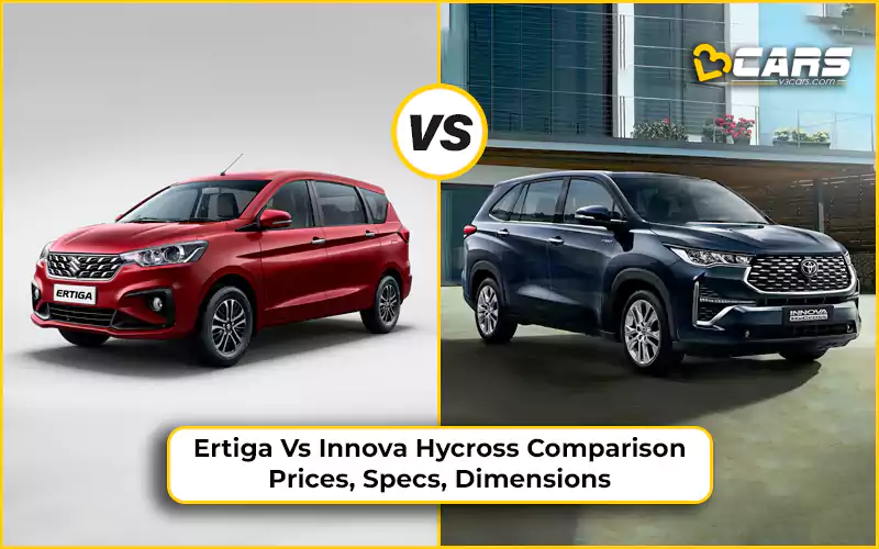 Maruti Suzuki Ertiga vs Toyota Innova Hycross