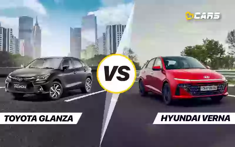 Toyota Glanza Vs Hyundai Verna