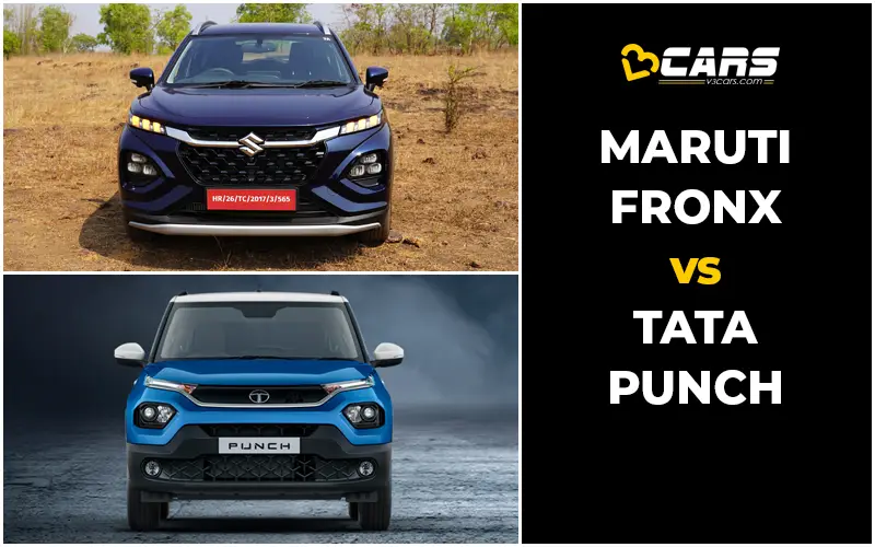 Maruti Suzuki Fronx Vs Tata Punch Price, Engine Specs & Dimensions Comparison