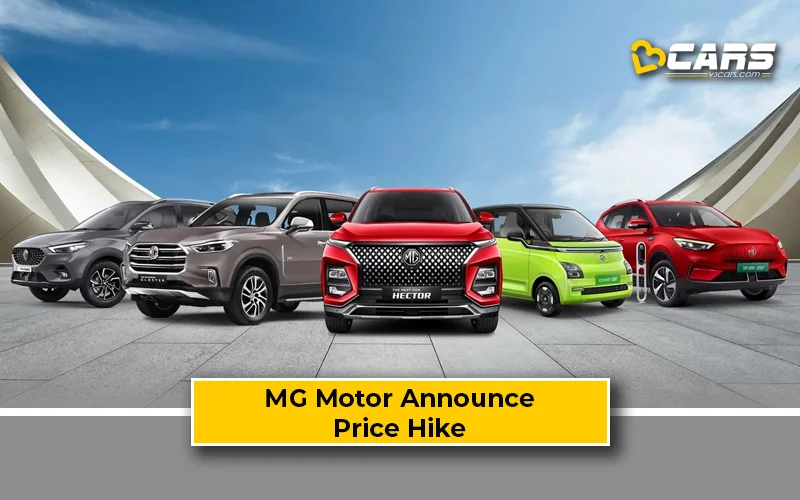 MG Motor India Announce Up To 1.5% From July 2025
