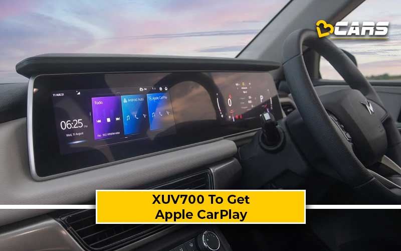 Mahindra xuv700 to receive apple car play on september 5