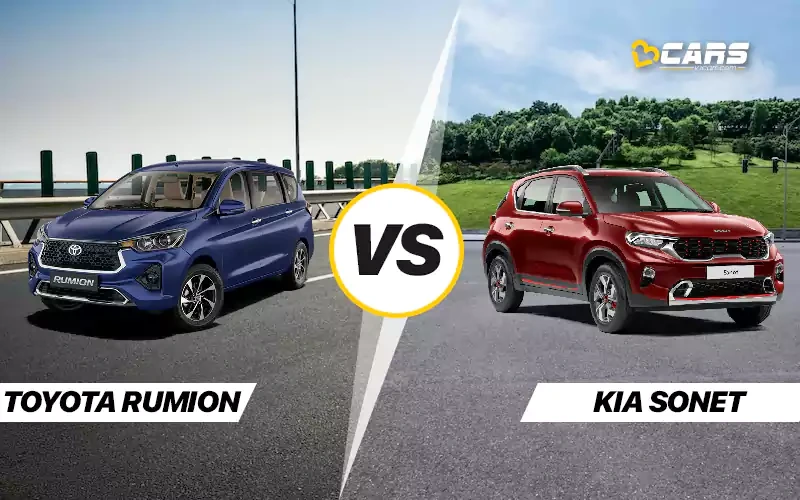 Toyota Rumion Vs Kia Sonet Price, Engine Specs & Dimensions Comparison