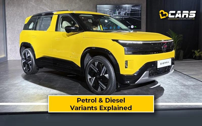 Tata Sierra 2026 Variants Explained — Petrol & Diesel