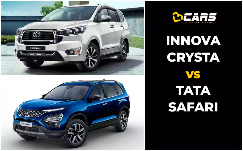 Toyota Innova Crysta Vs Tata Safari
