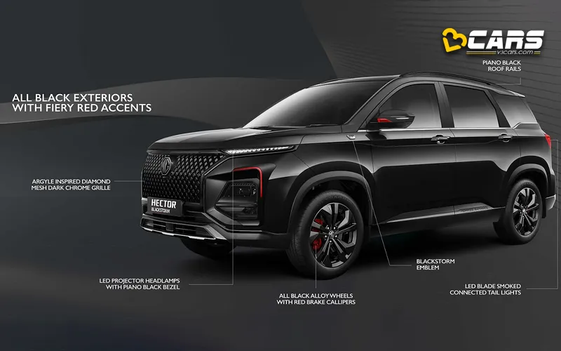 Mg hector black storm launched petrol diesel prices revealed