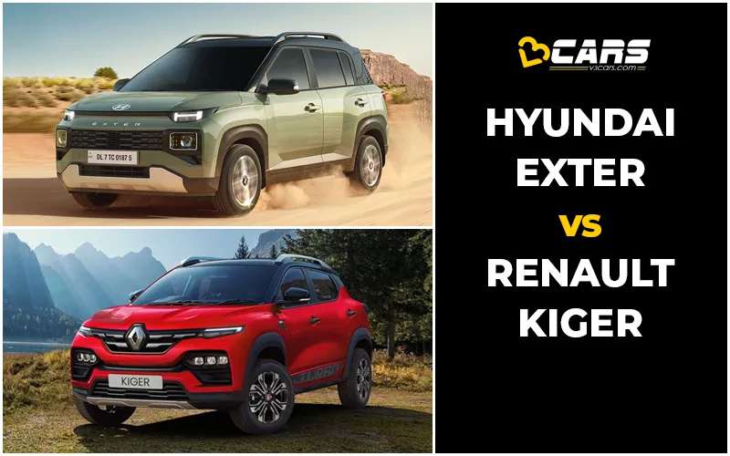 Hyundai Exter Vs Renault Kiger Price, Engine Specs & Dimensions Comparison