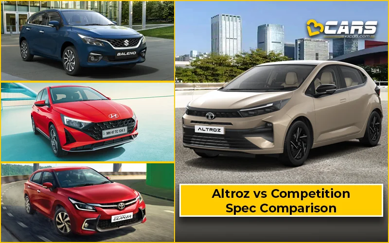 2025 Tata Altroz vs Competitors — Dimension & Engine Spec Comparison