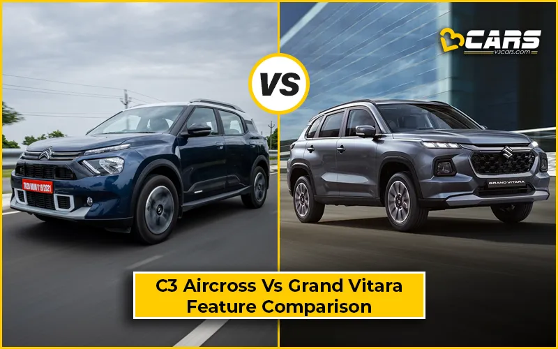 Citroen C3 Aircross Vs Maruti Nexa Grand Vitara