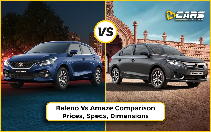 Maruti Suzuki Baleno Vs Honda Amaze