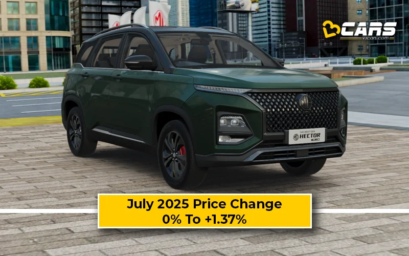 #FirstSpot – July 2025 MG Hector Plus Price Change — Hiked By Up To 30k