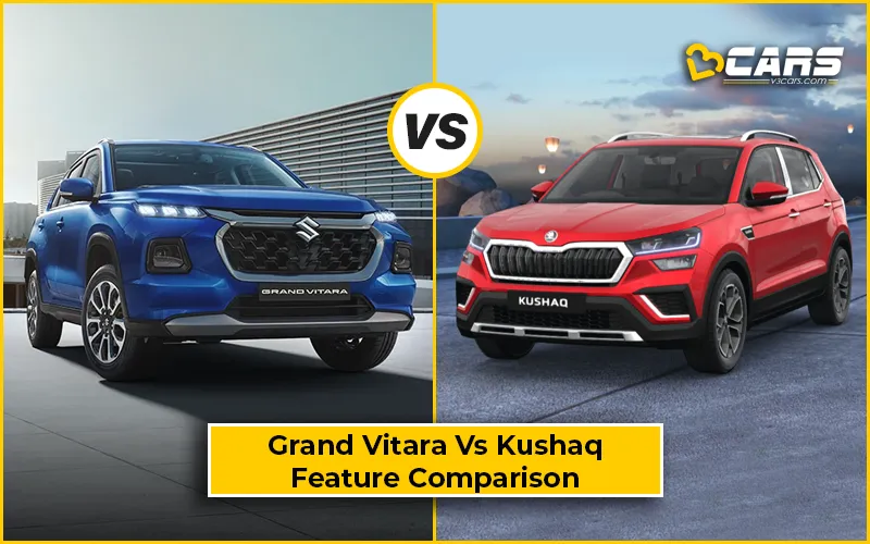 Maruti Suzuki Grand Vitara Vs Skoda Kushaq - Top Variant Feature Comparison