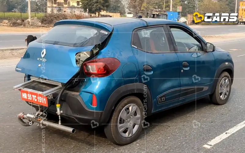 Renault kwid spotted on test