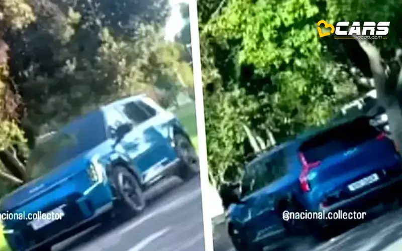 Kia ev9 production ready spotted without camouflage