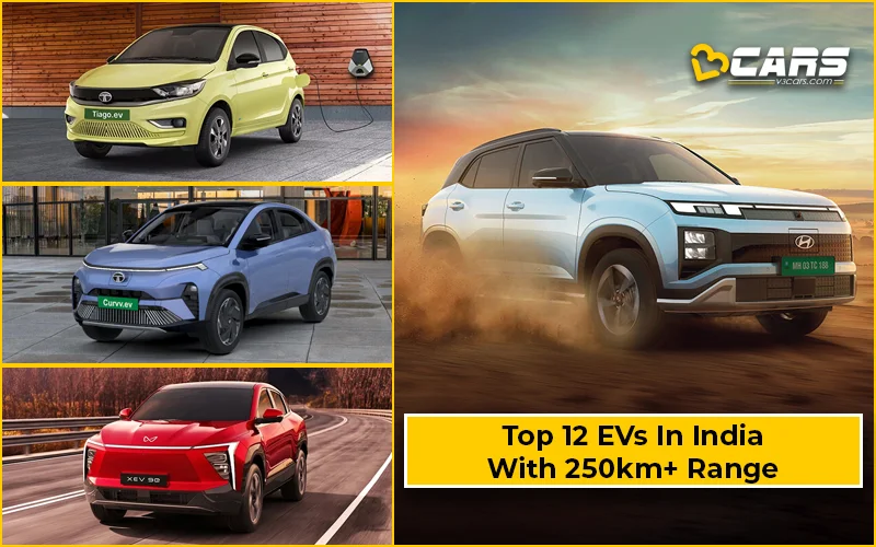 Electric Cars In India With 250 KM Range