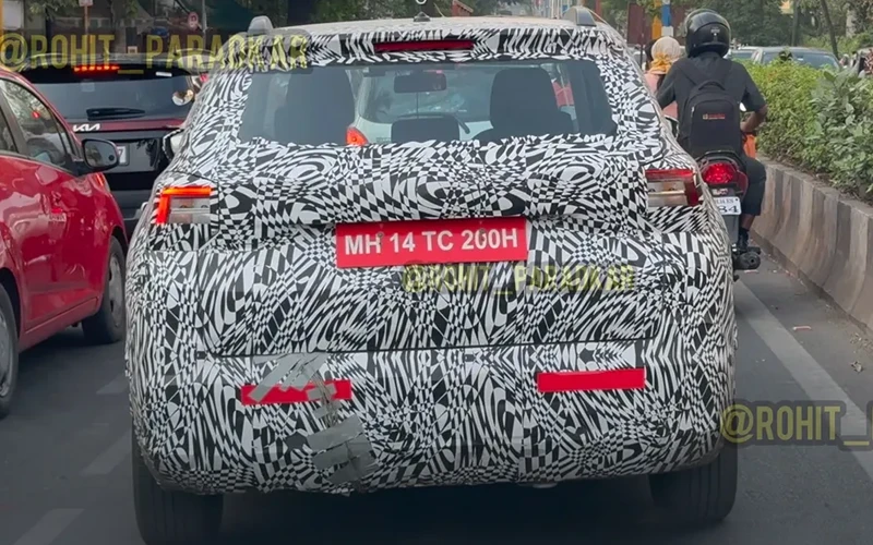 Skoda sub 4 metre suv spied again brezza nexon sonet venue rival