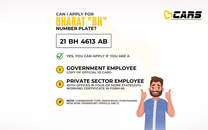 BH Series Number Plate Eligibility