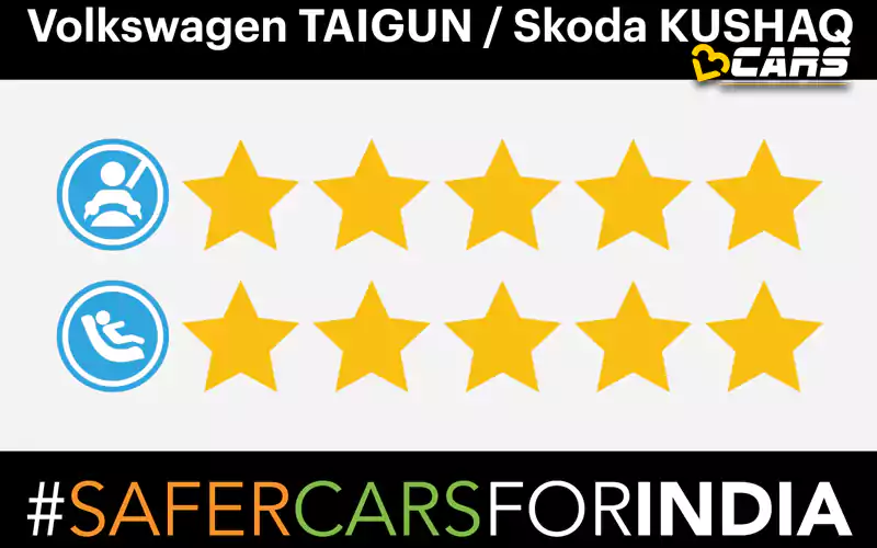 Skoda kushaq volkswagen taigun score 5 stars in global ncap crash test