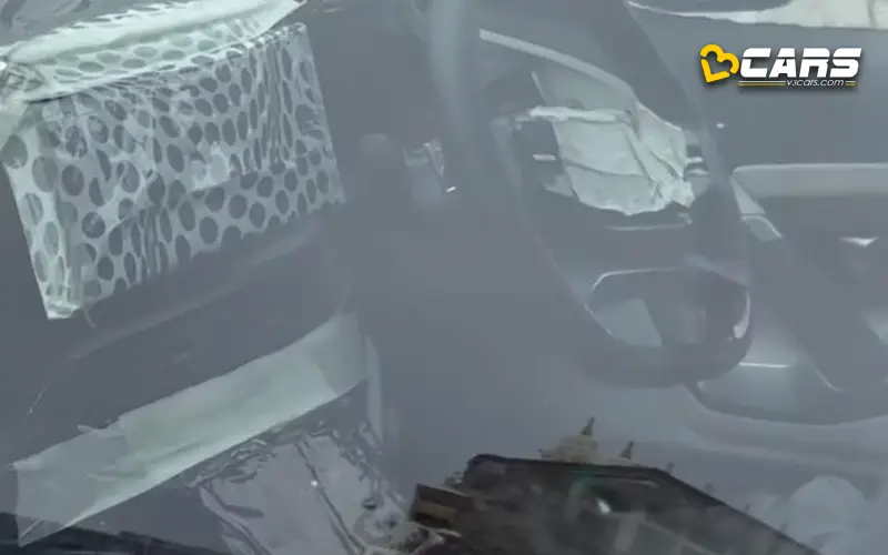 2023 tata safari facelift spotted with new steering wheel