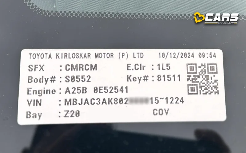 How to decode toyota vin number find manufacturing date
