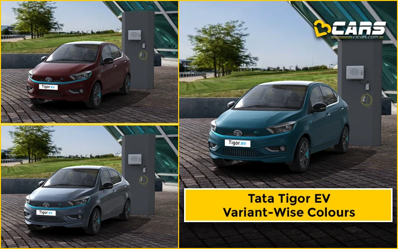 2024 Tata Tigor EV — All Exterior Colour Options (Variant-Wise)