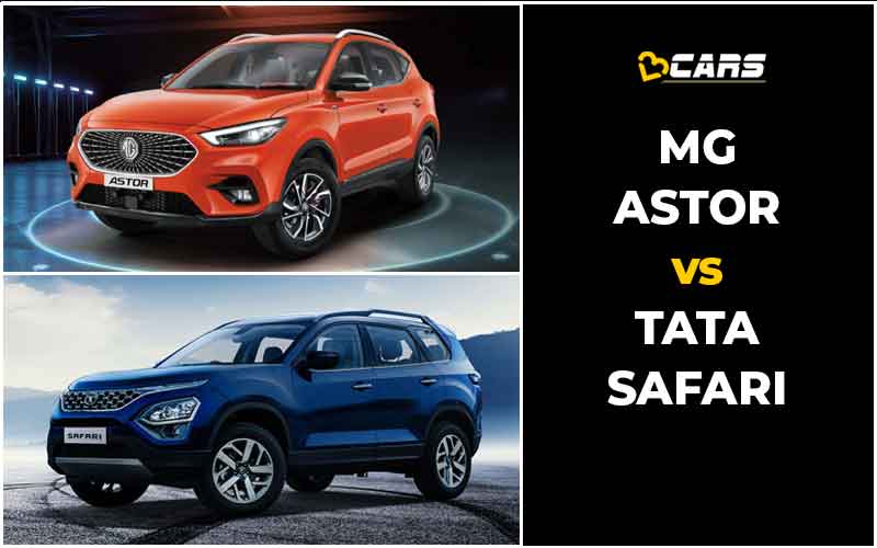 MG Astor Vs Tata Safari