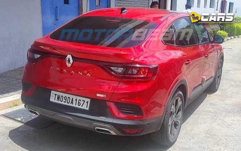 Renault arkana hybrid coupe suv spied again