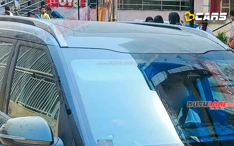 Kia carens facelift 2025 spied with panoramic sunroof adas