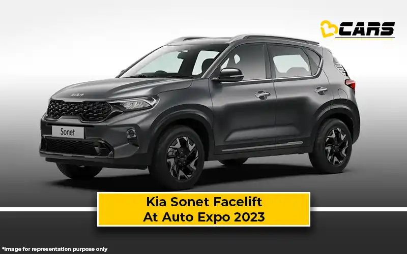 Kia Likely To Showcase Sonet facelift SUV At Auto Expo 2023