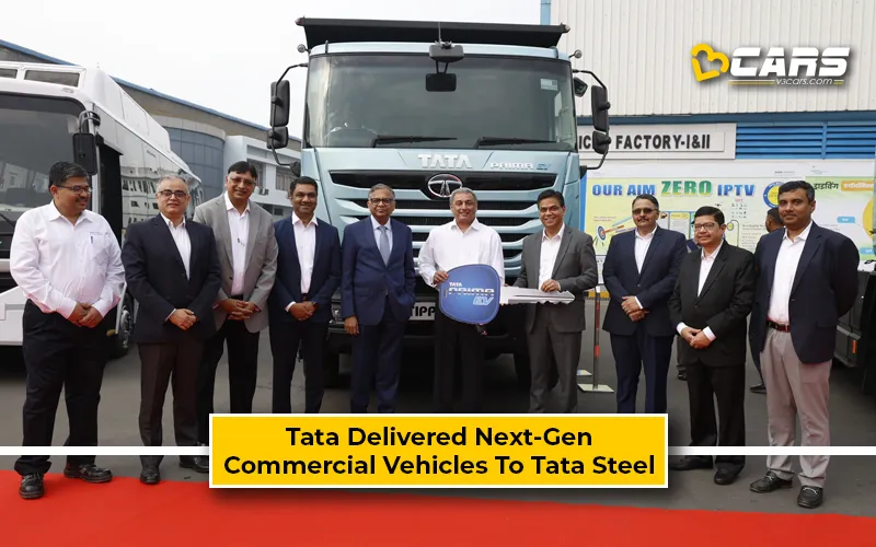 Tata Motors Delivers Commercial Vehicles To Tata Steel