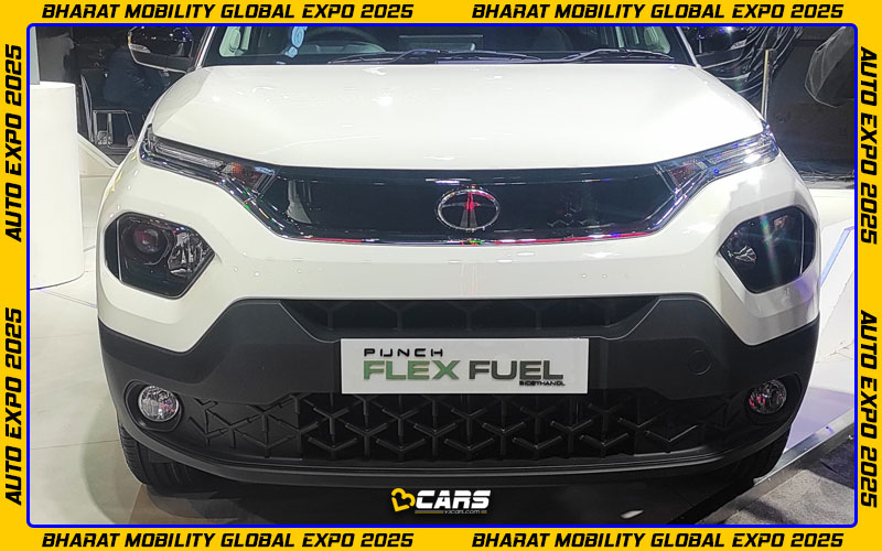 Tata punch flex fuel ethanol showcased expo 2025