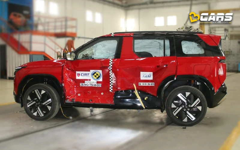 2026 Tata Sierra Side Pole Impact